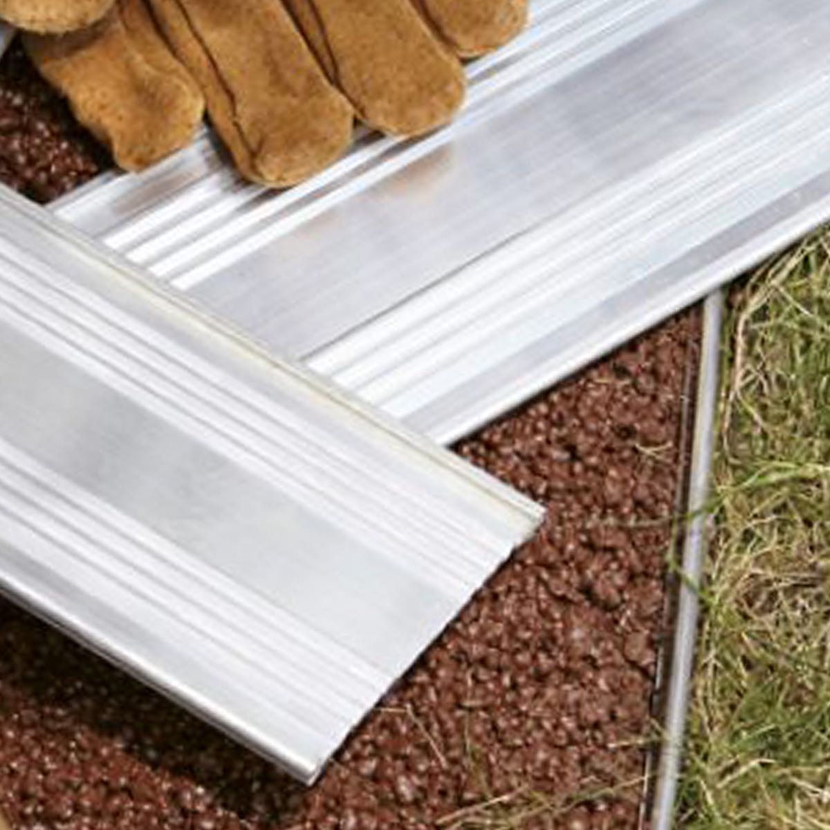 BORDURA ALUBORD - h cm 10 x mt 2,50 - ALLUMINIO