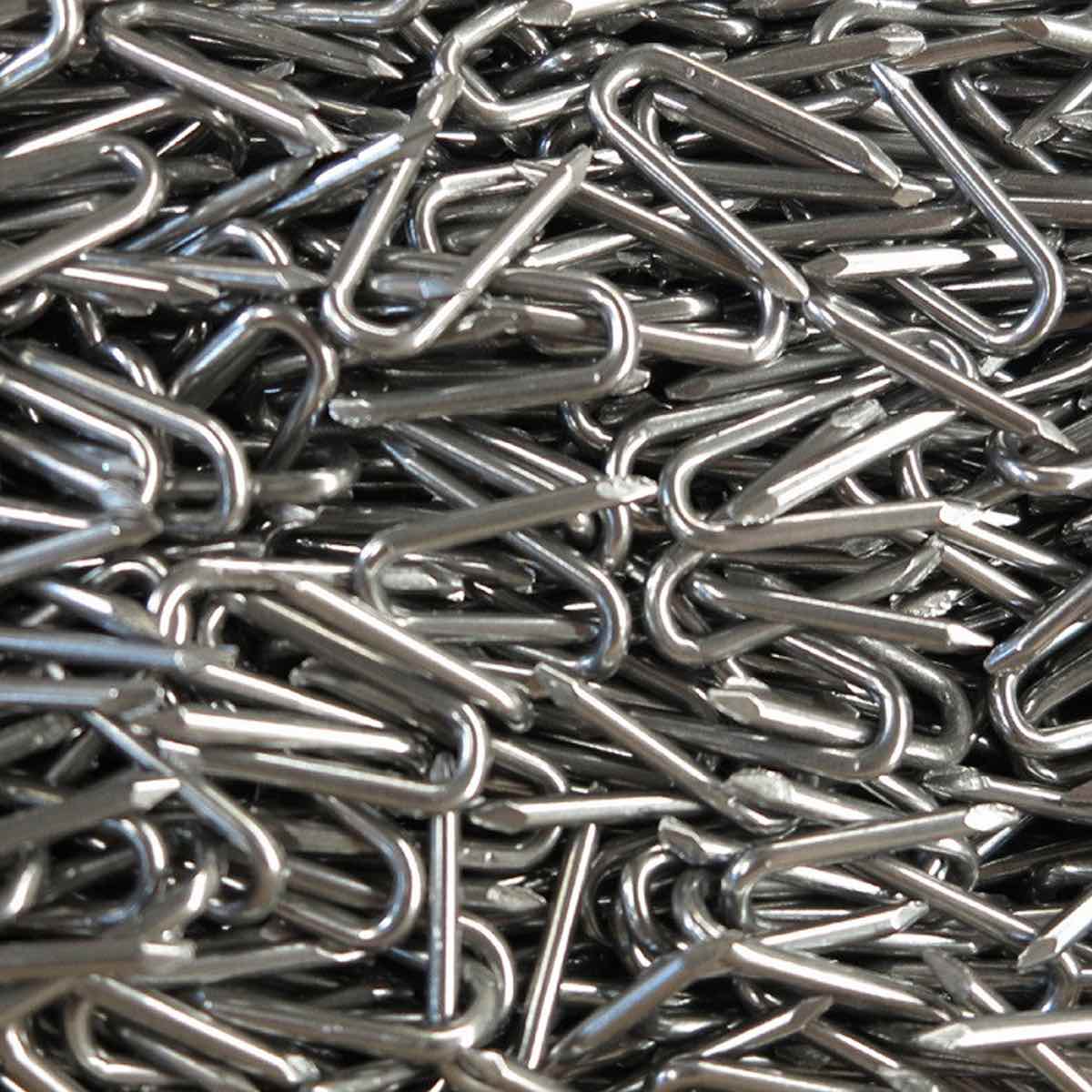 CAMBRETTE ZINCATE FORMA U - mm 3,90 x 35 - scatola Kg 5