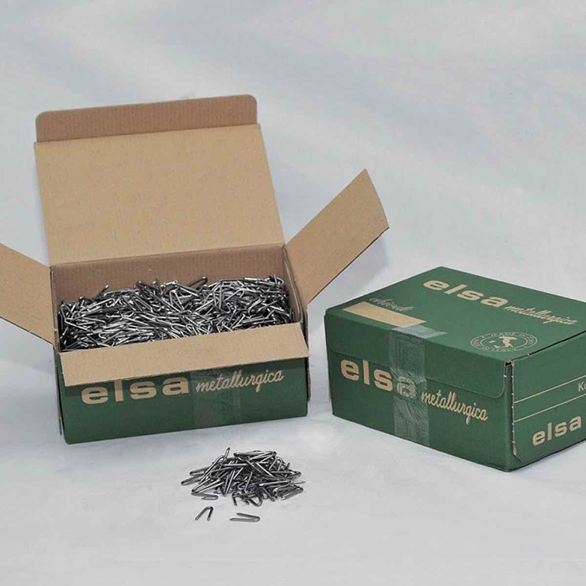 CAMBRETTE ZINCATE FORMA U - mm 3,90 x 35 - scatola Kg 5