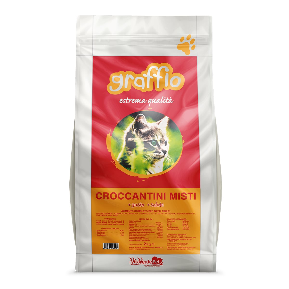 GRAFFIO CROCCANTINI GATTO - Kg 2, Kg 5 e Kg 10