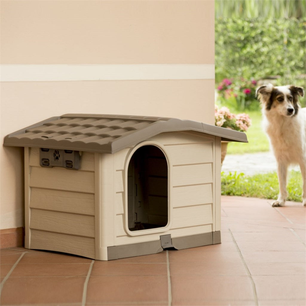 CUCCIA BUNGALOW PER CANI - medium e large - col. beige o verde