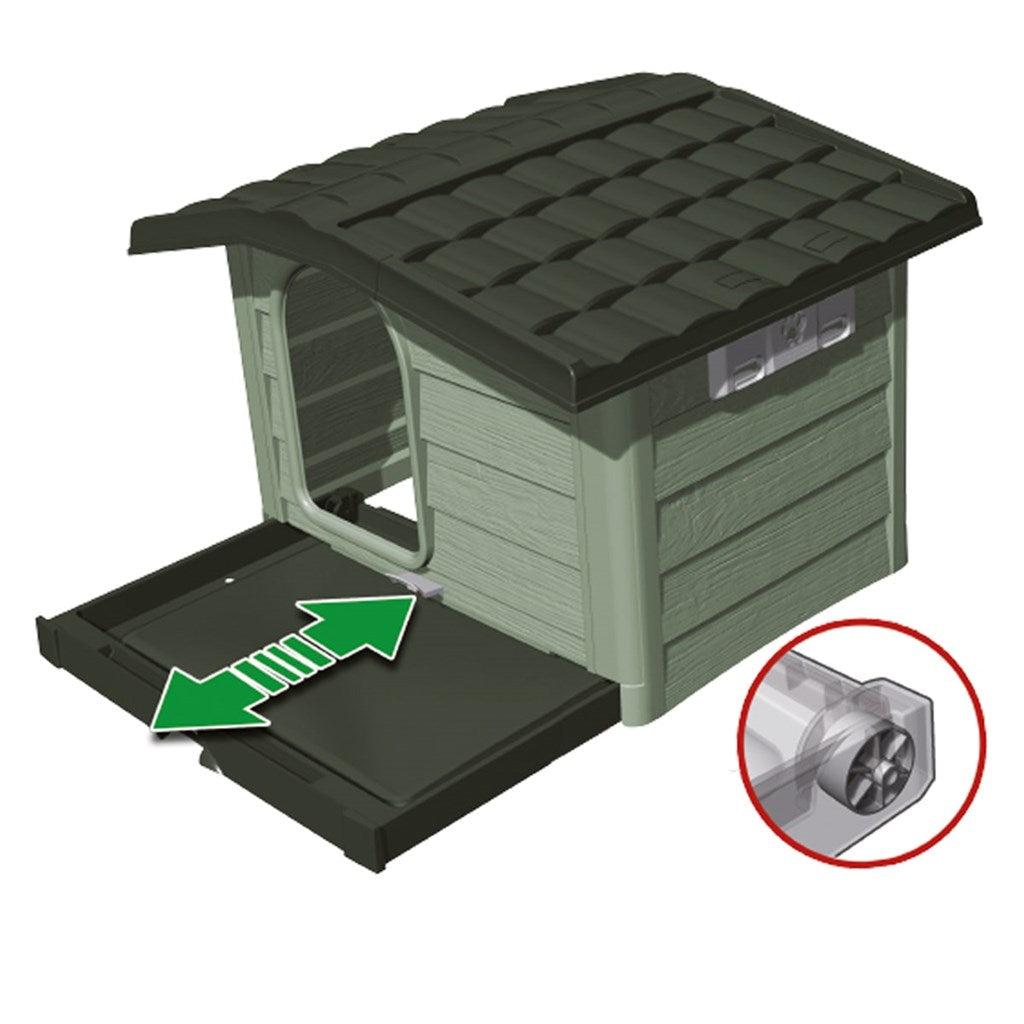 CUCCIA BUNGALOW PER CANI - medium e large - col. beige o verde