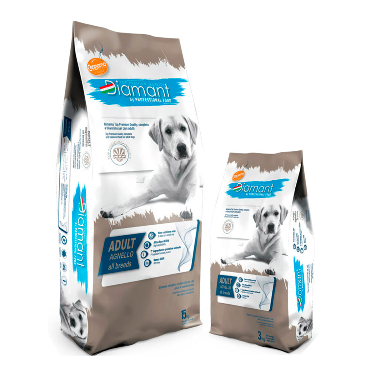 DIAMANT ADULT ALL BREEDS gusto AGNELLO - Kg 3 e Kg 15