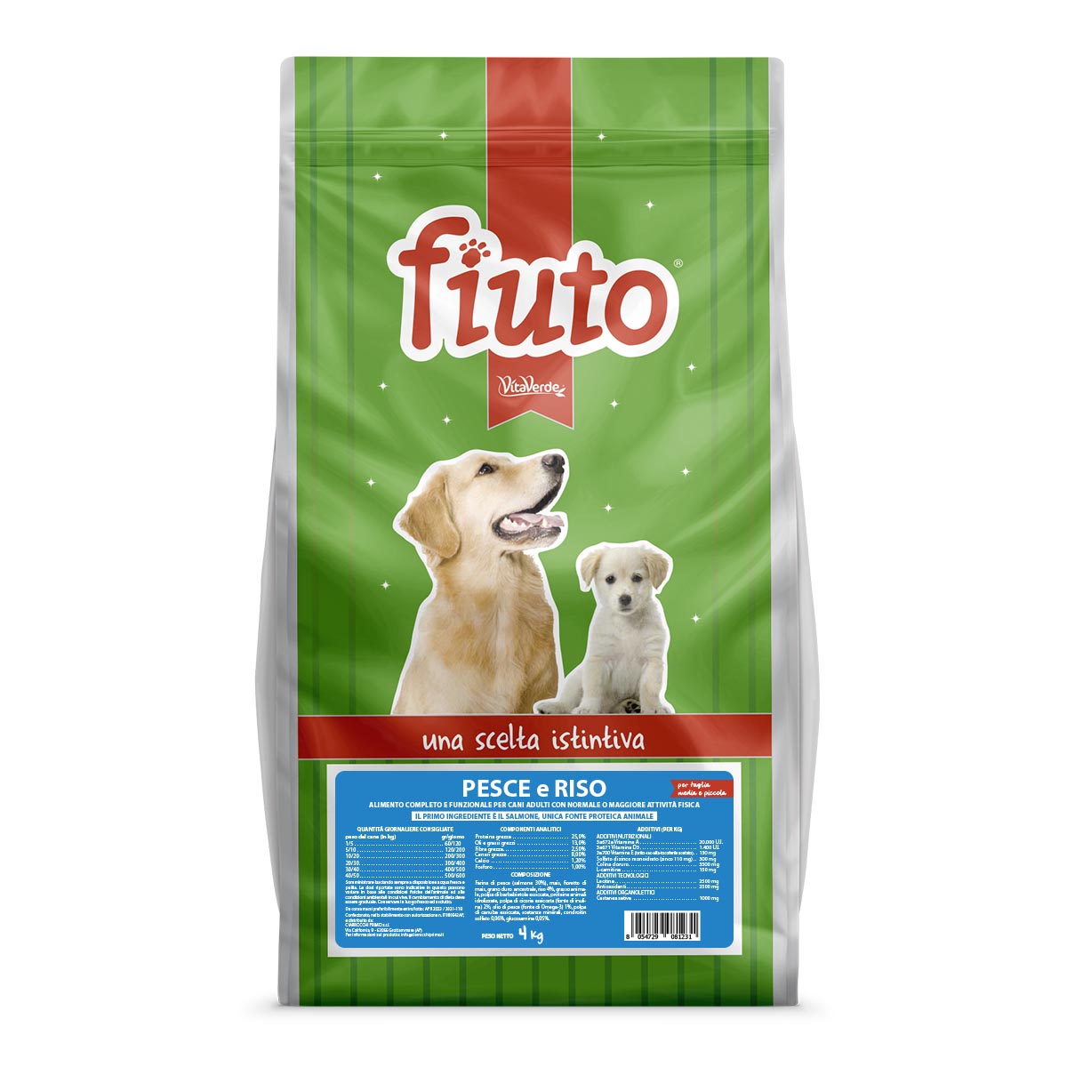 FIUTO gusto PESCE E RISO - Kg 4 e Kg 12