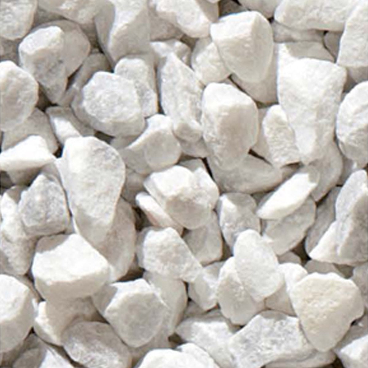 GRANULATO DI MARMO BIANCO CARRARA - sacco Kg 25 - mm 8/12