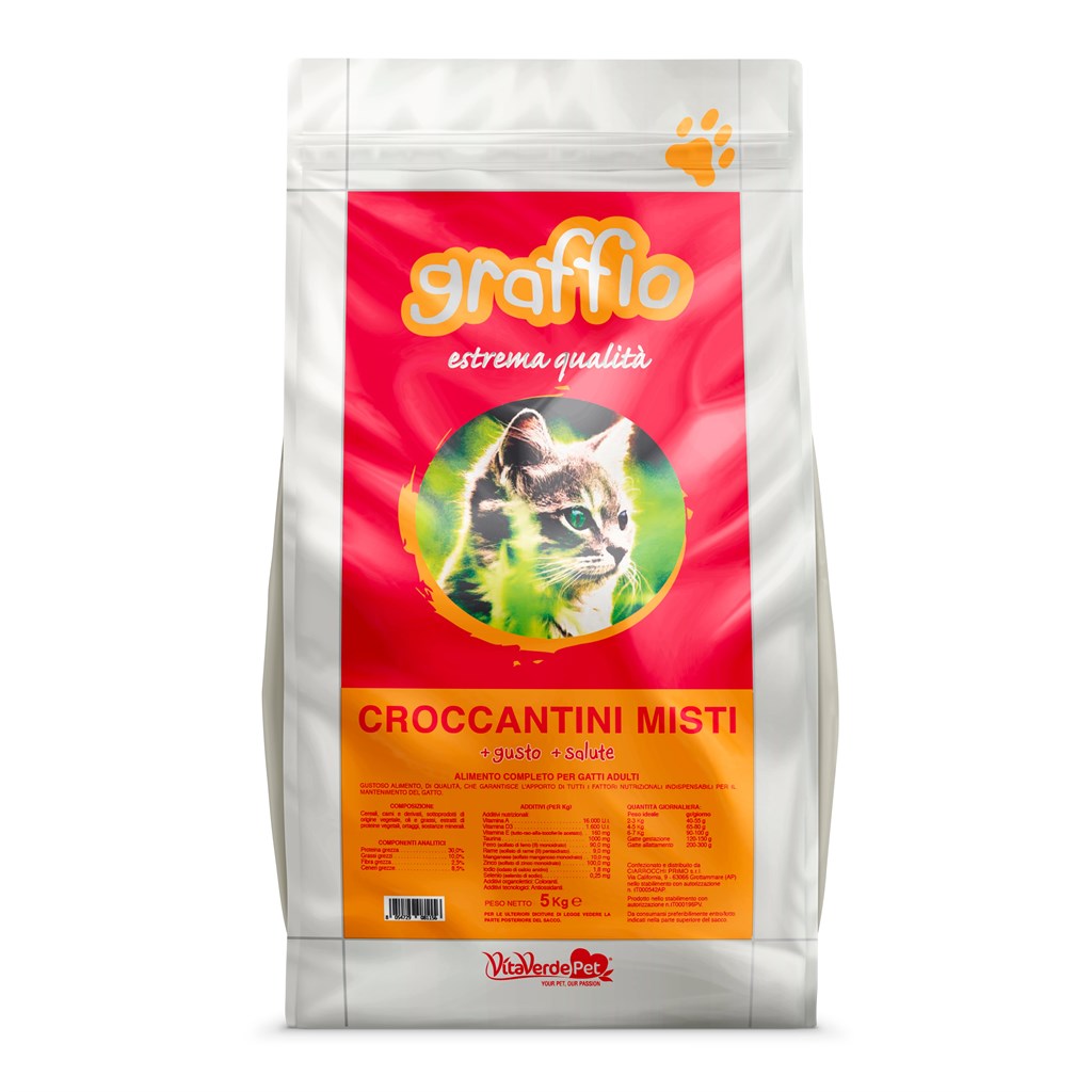 GRAFFIO CROCCANTINI GATTO - Kg 2, Kg 5 e Kg 10
