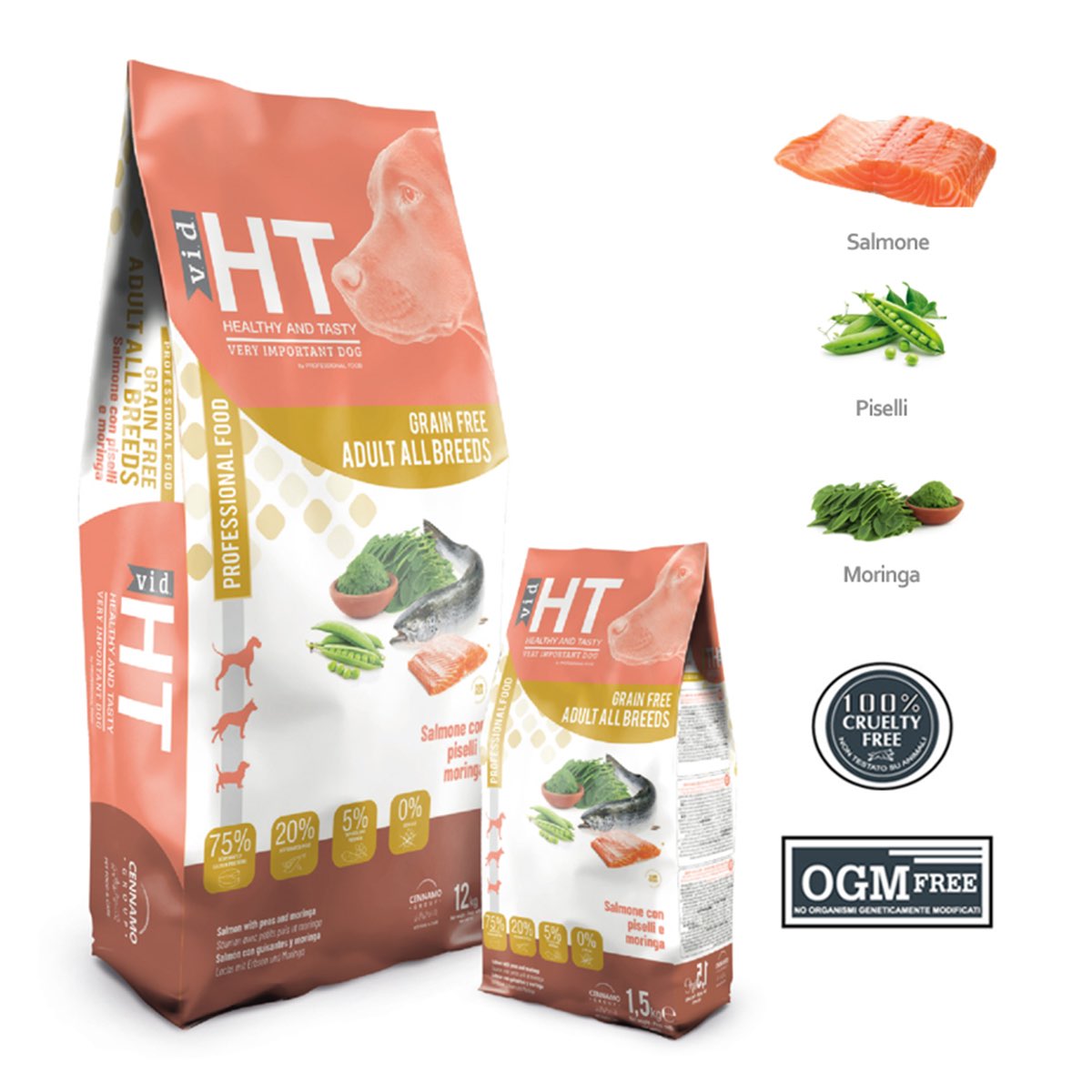 HT VID GRAIN FREE ADULT gusto SALMONE - varie confezioni