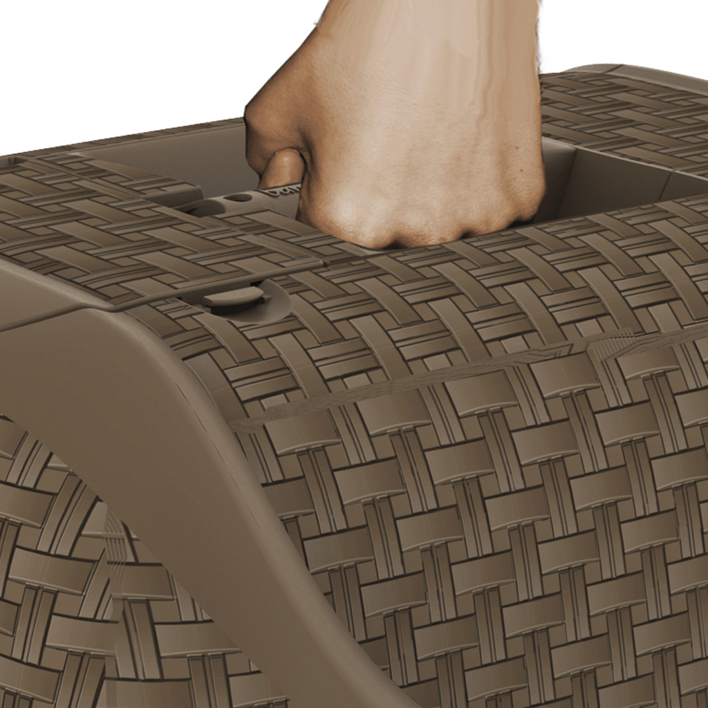 LETTIERA CHIUSA PRIVÈ - col. tortora o ghiaccio