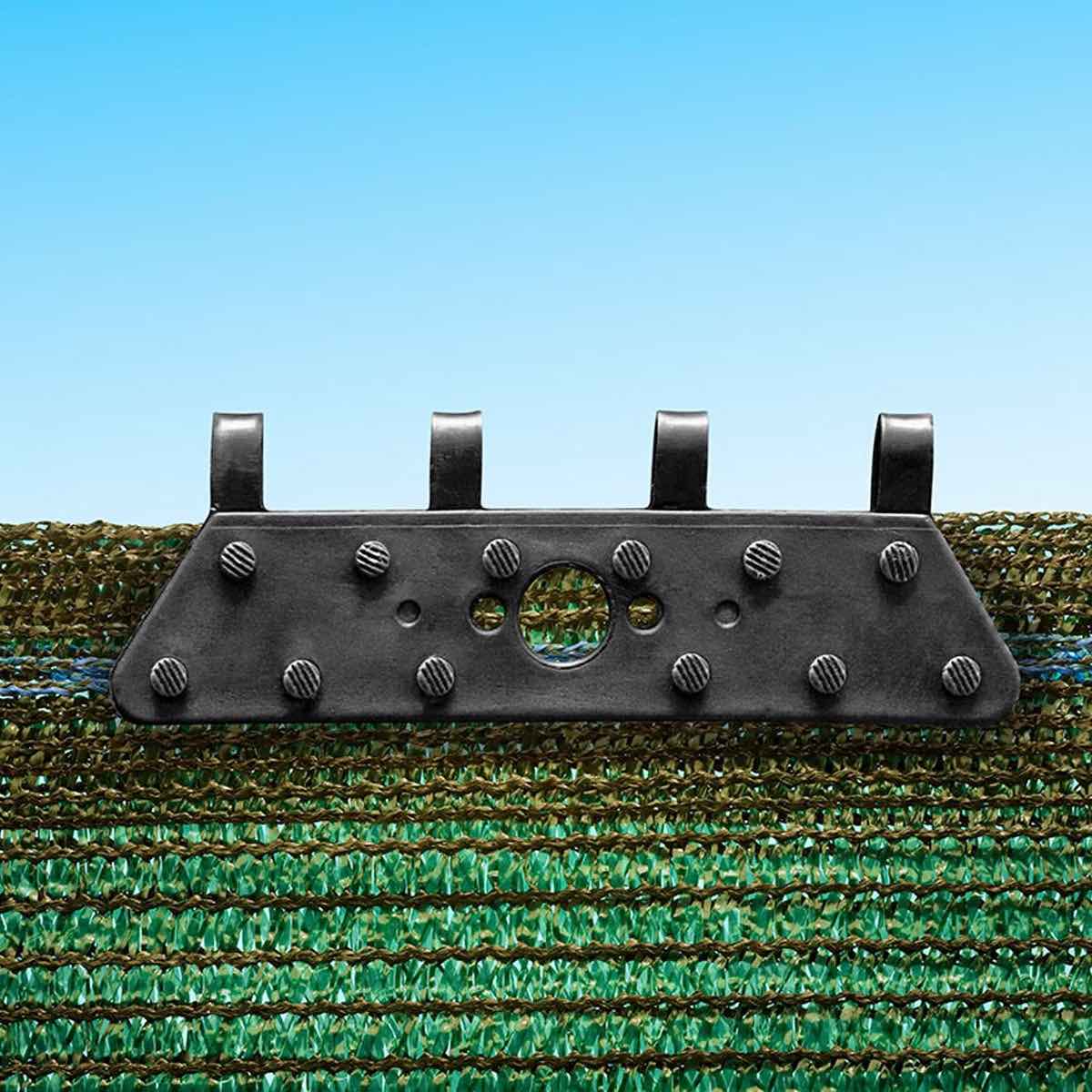 PIASTRINA CLIPPARETE NERA - 12 PUNTE - pz 50