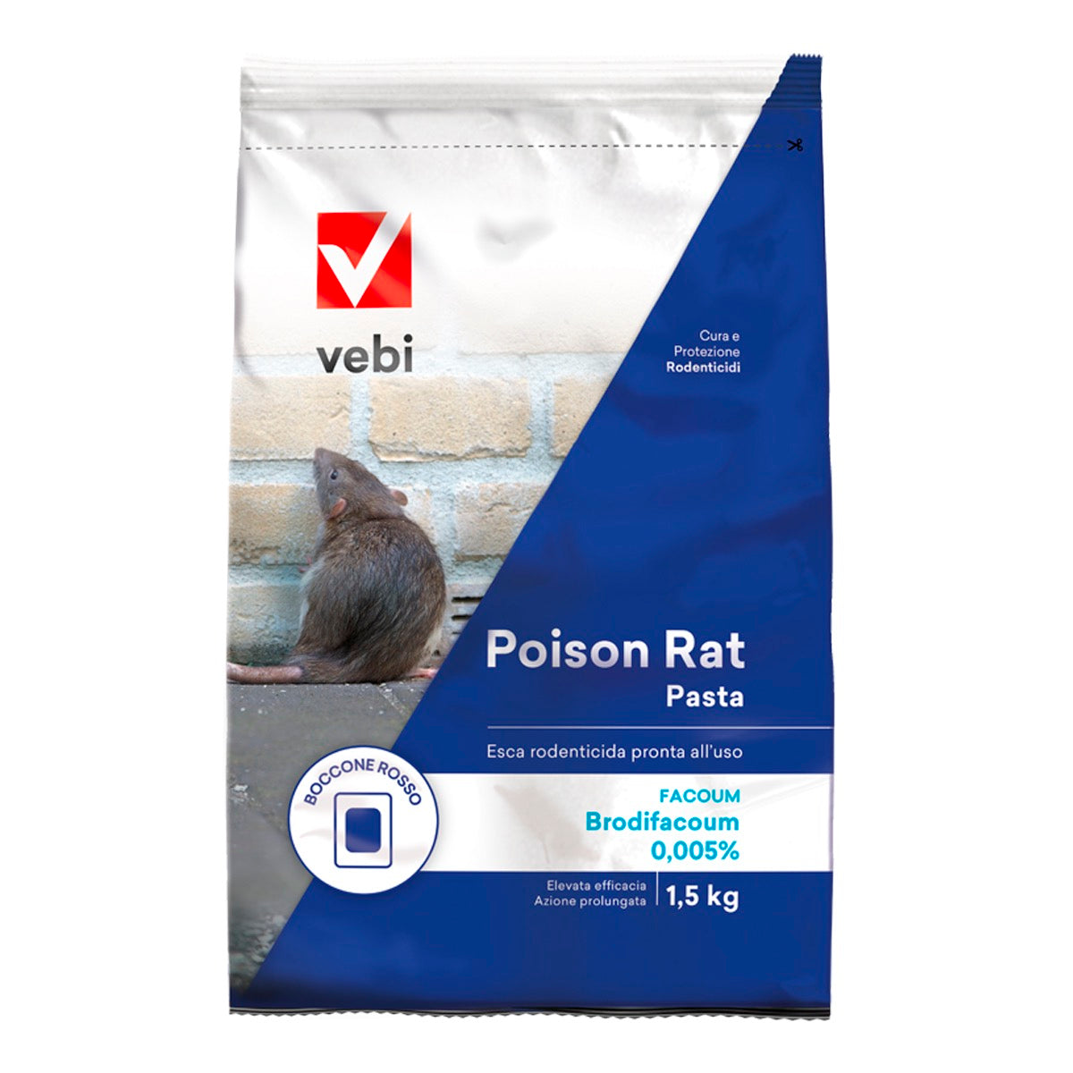POISON RAT PASTA VEBI - busta Kg 1,5