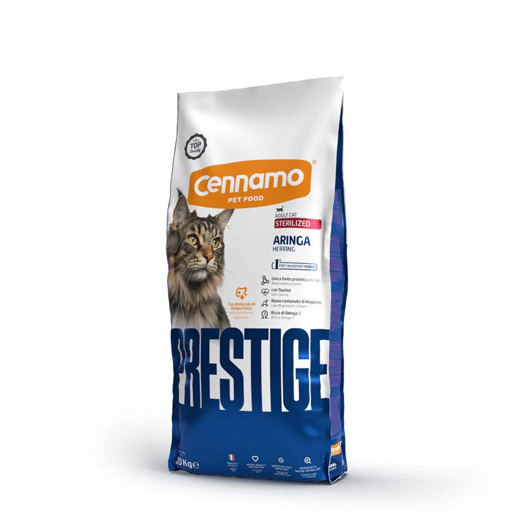 PRESTIGE CAT STERILIZED gusto ARINGA - Kg 1,5 e Kg 10