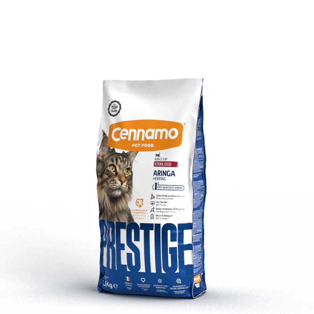 PRESTIGE CAT STERILIZED gusto ARINGA - Kg 1,5 e Kg 10