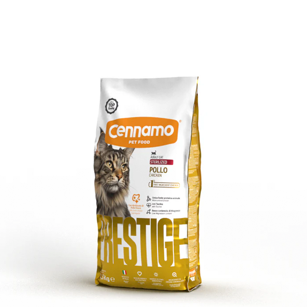 PRESTIGE CAT STERILIZED gusto POLLO - Kg 1,5 e Kg 10