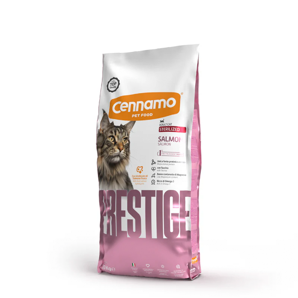 PRESTIGE CAT STERILIZED gusto SALMONE - Kg 1,5 e Kg 10
