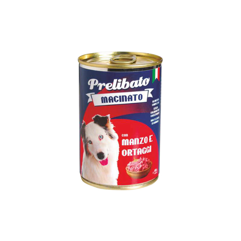 PRELIBATO CANE gusto MANZO E ORTAGGI - gr 400 x n. 24 pz