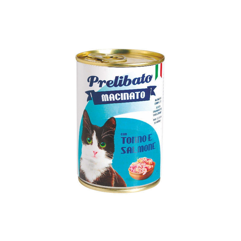 PRELIBATO GATTO gusto TONNO E SALMONE - gr 400 x n. 24 pz