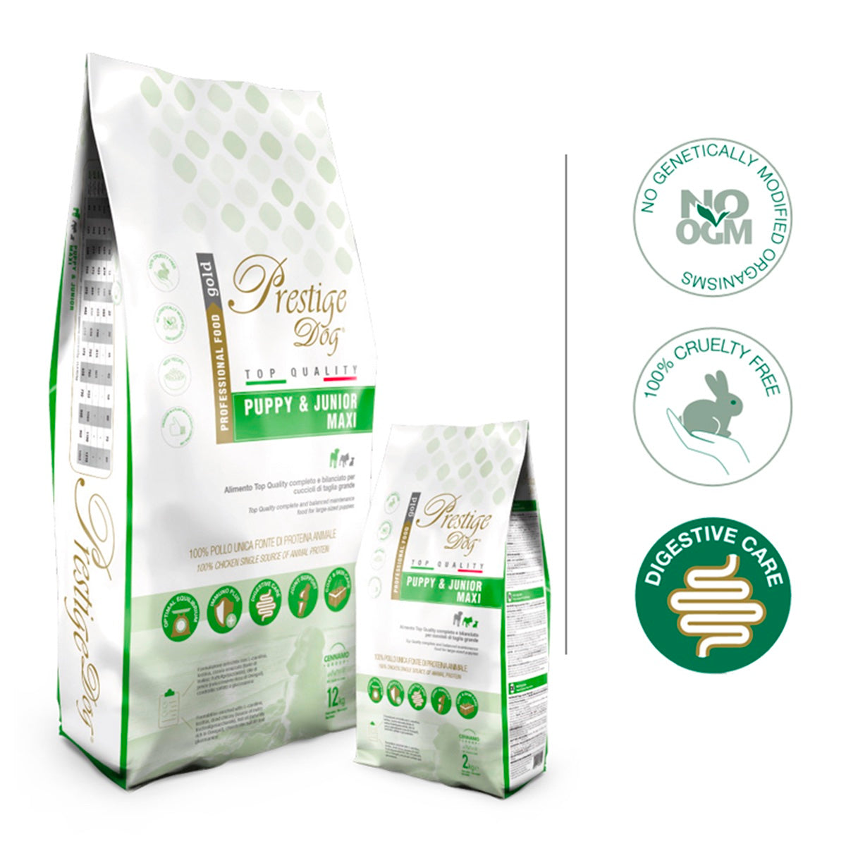 PRESTIGE PUPPY MAXI gusto POLLO - Kg 2 e Kg 12