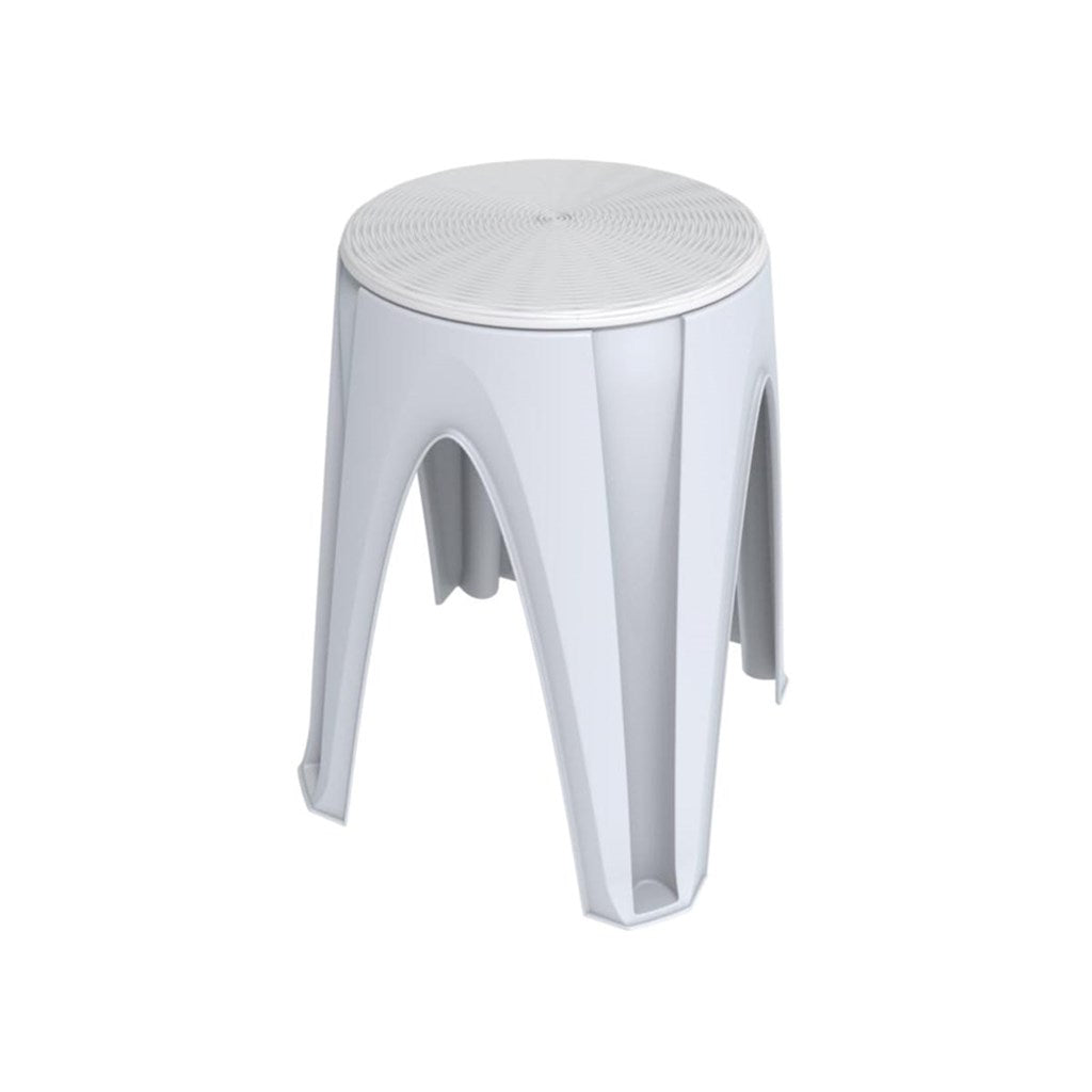 SGABELLO PLASTICA GIROTONDO - col. bianco o tortora