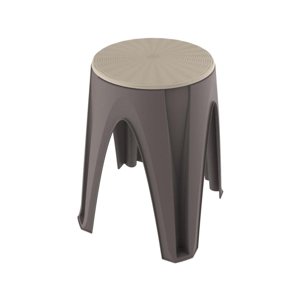 SGABELLO PLASTICA GIROTONDO - col. bianco o tortora