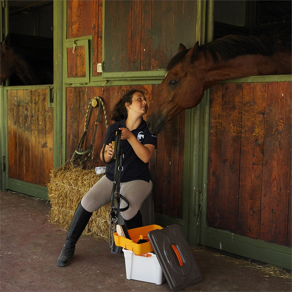 SGABELLO PLASTICA GIROTONDO - col. bianco o tortora