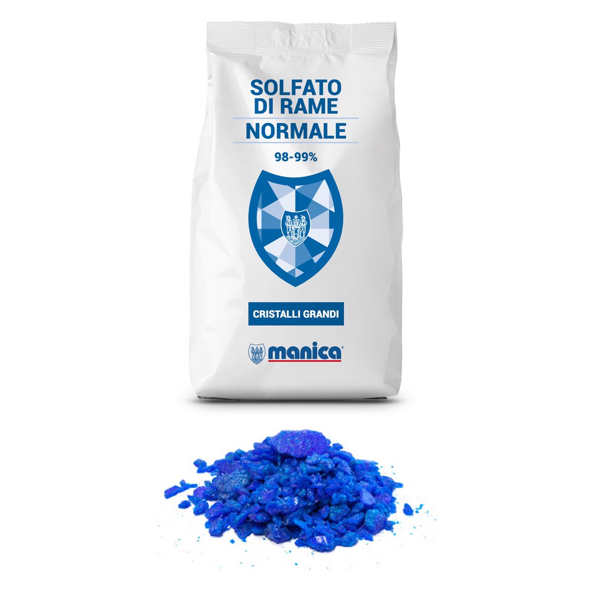 SOLFATO DI RAME NORMALE MANICA - Kg 5 e Kg 10 - BIO