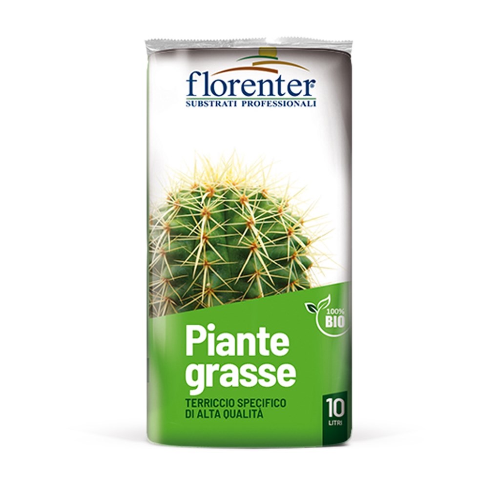 TERRICCIO SPECIFICO FLORENTER PER CACTUS E PIANTE GRASSE - Lt 10
