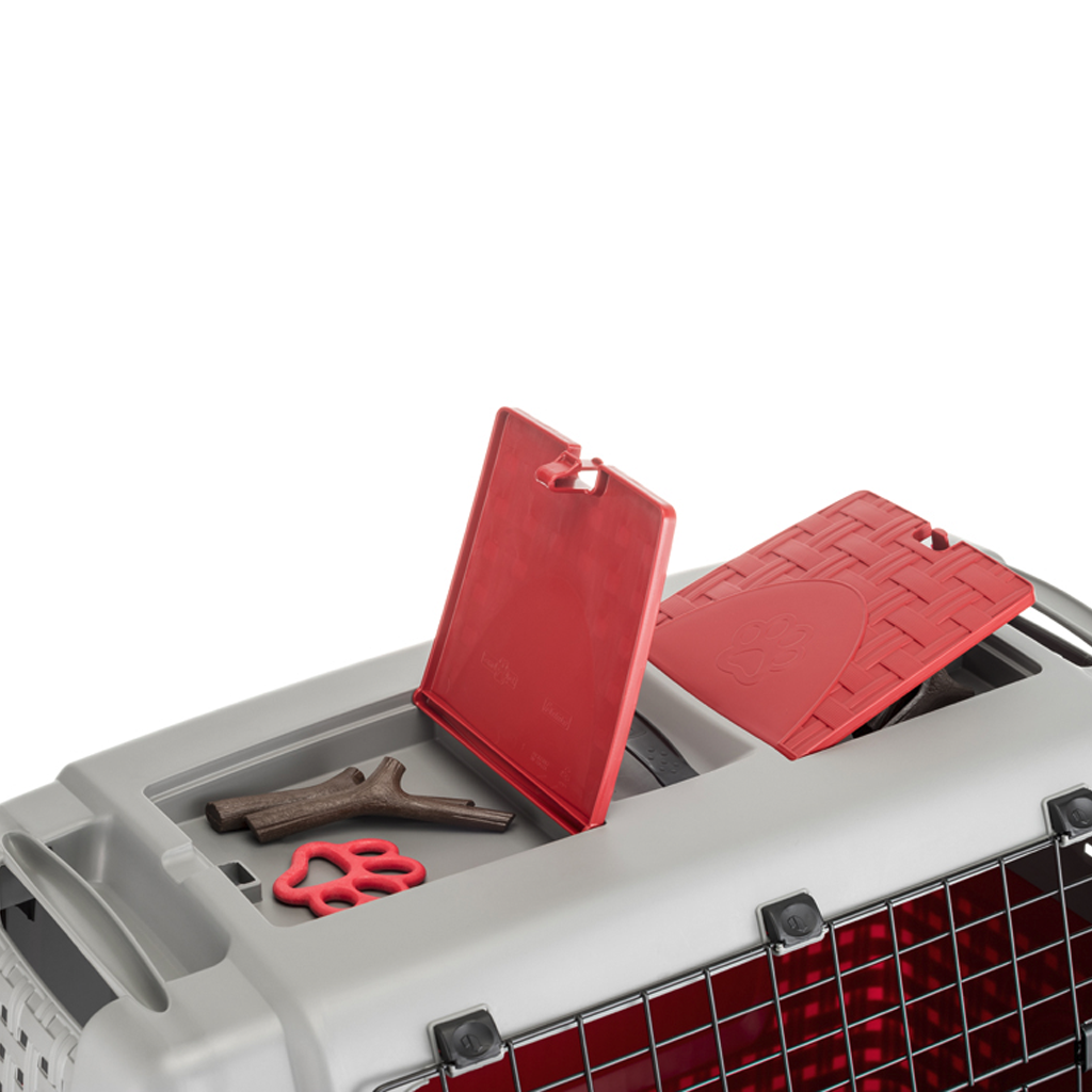 TRASPORTINO AUTO EASY TOUR cm 88x52x60 - col. bordeaux