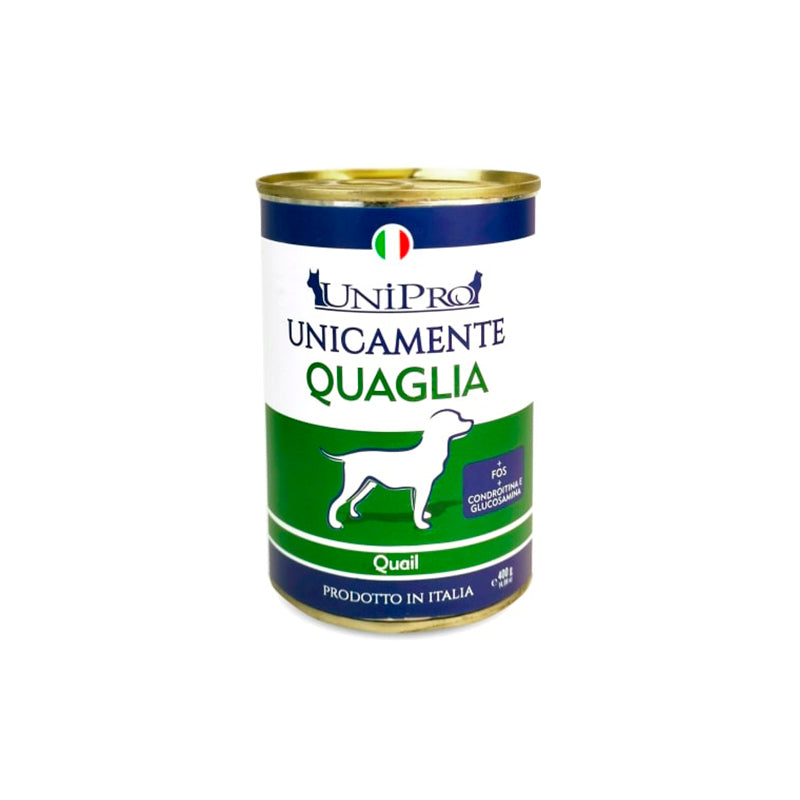 UNICAMENTE CANE gusto QUAGLIA - gr 400 x n. 24 pz
