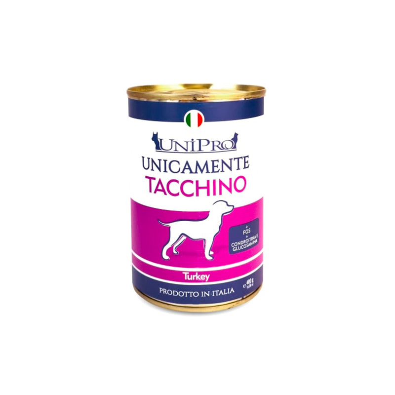UNICAMENTE CANE gusto TACCHINO - gr 400 x n. 24 pz