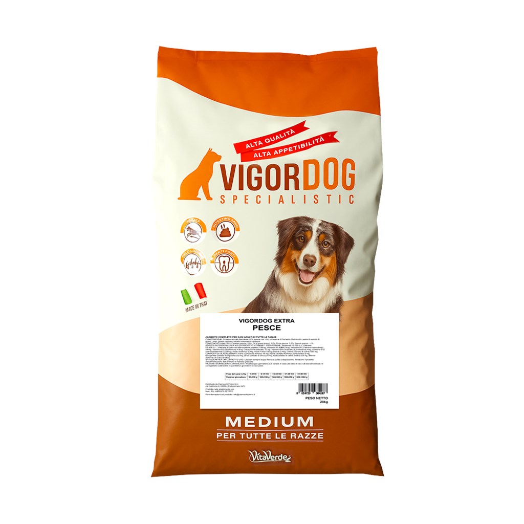 VIGORDOG EXTRA - PESCE - Kg 20