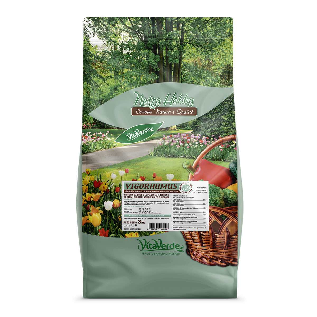 VIGORHUMUS - Kg 3 (= lt 6) - BIO