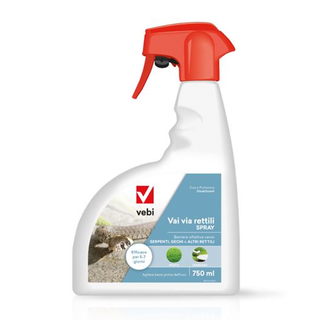 VAI VIA RETTILI VEBI - spray ml 750 o granuli lt 1