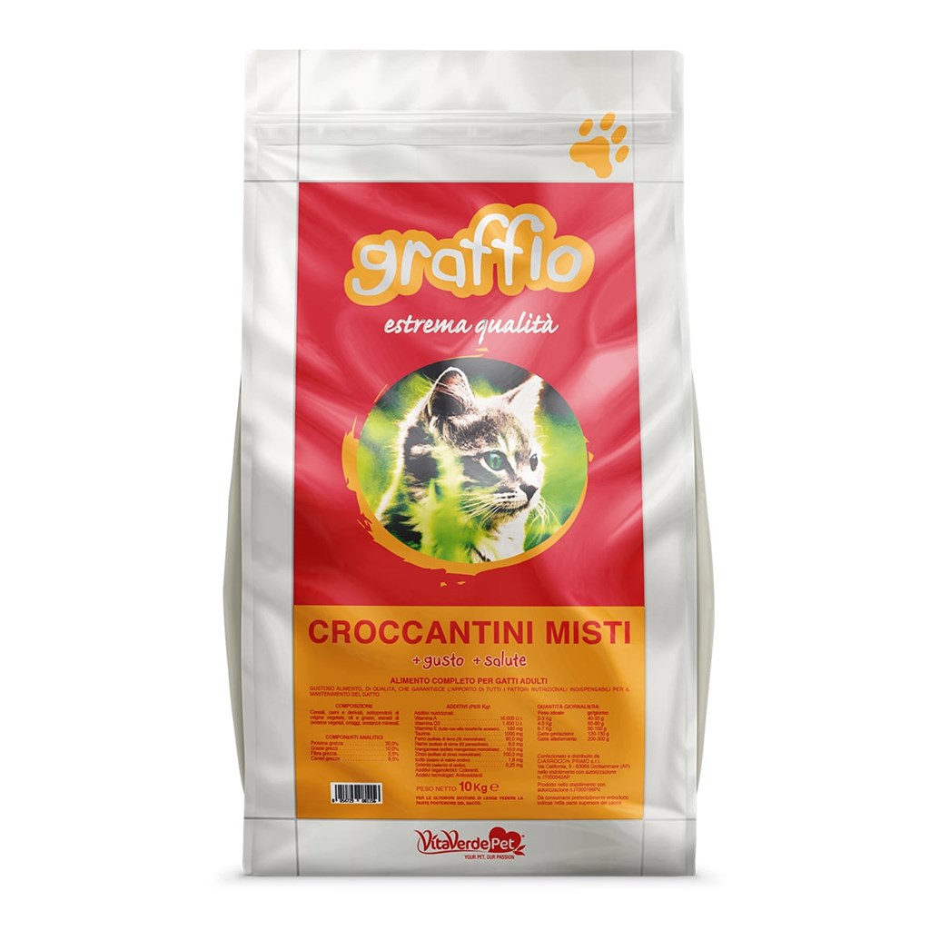 GRAFFIO CROCCANTINI GATTO - Kg 2, Kg 5 e Kg 10