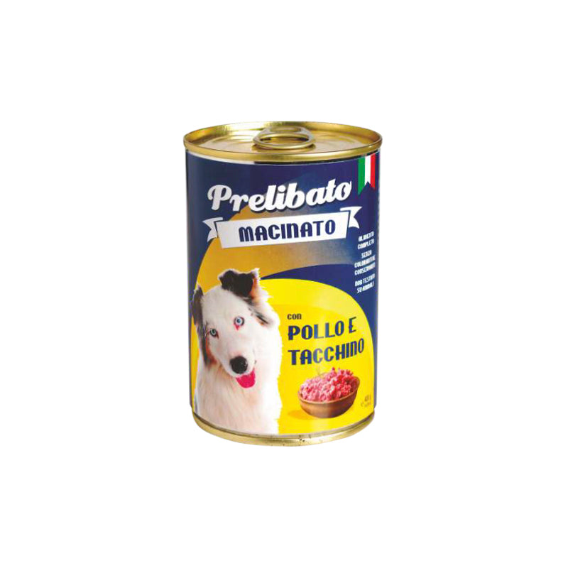 PRELIBATO CANE gusto POLLO E TACCHINO - gr 400 x n. 24 pz