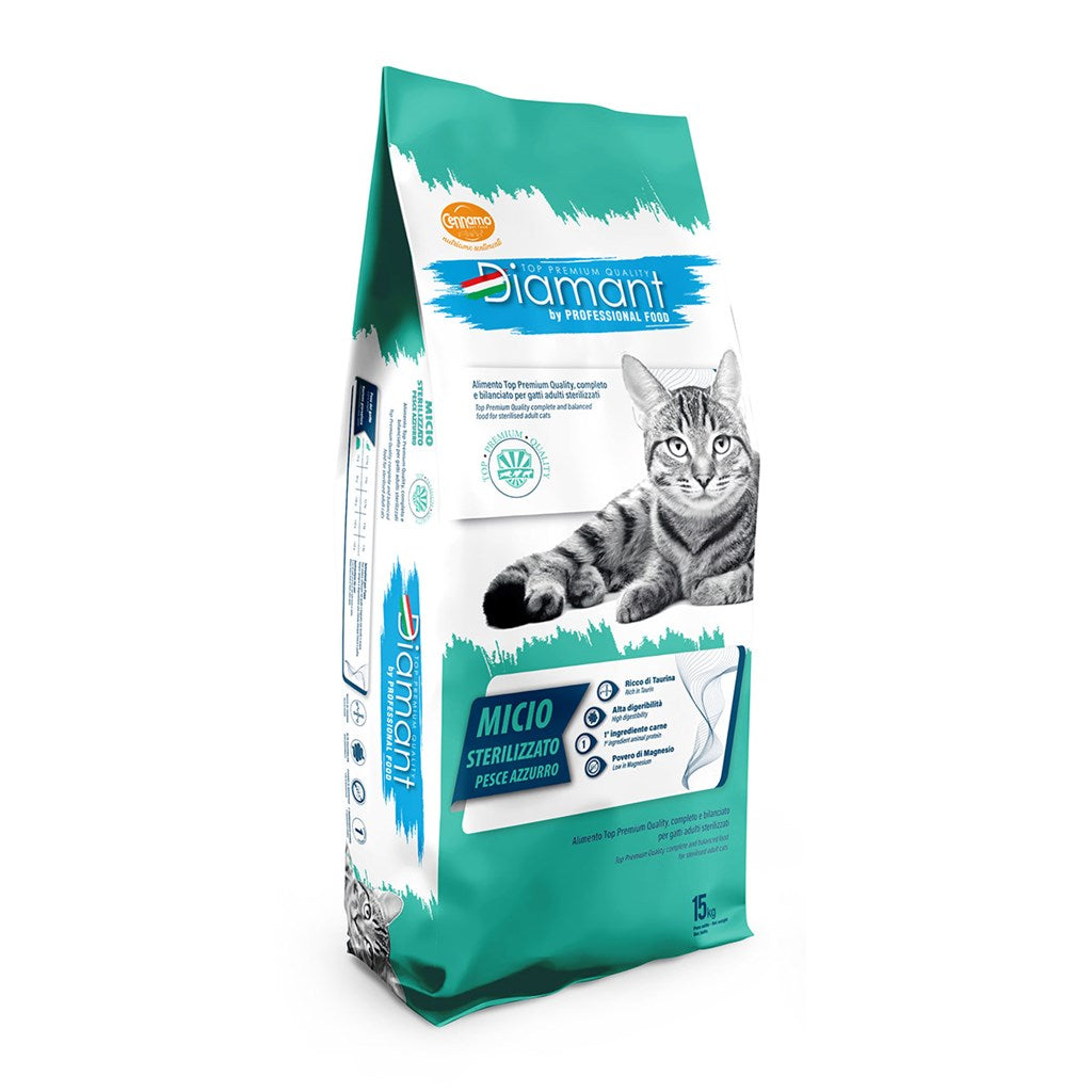 DIAMANT MICIO STERILIZZATO gusto PESCE AZZURRO - varie confezioni