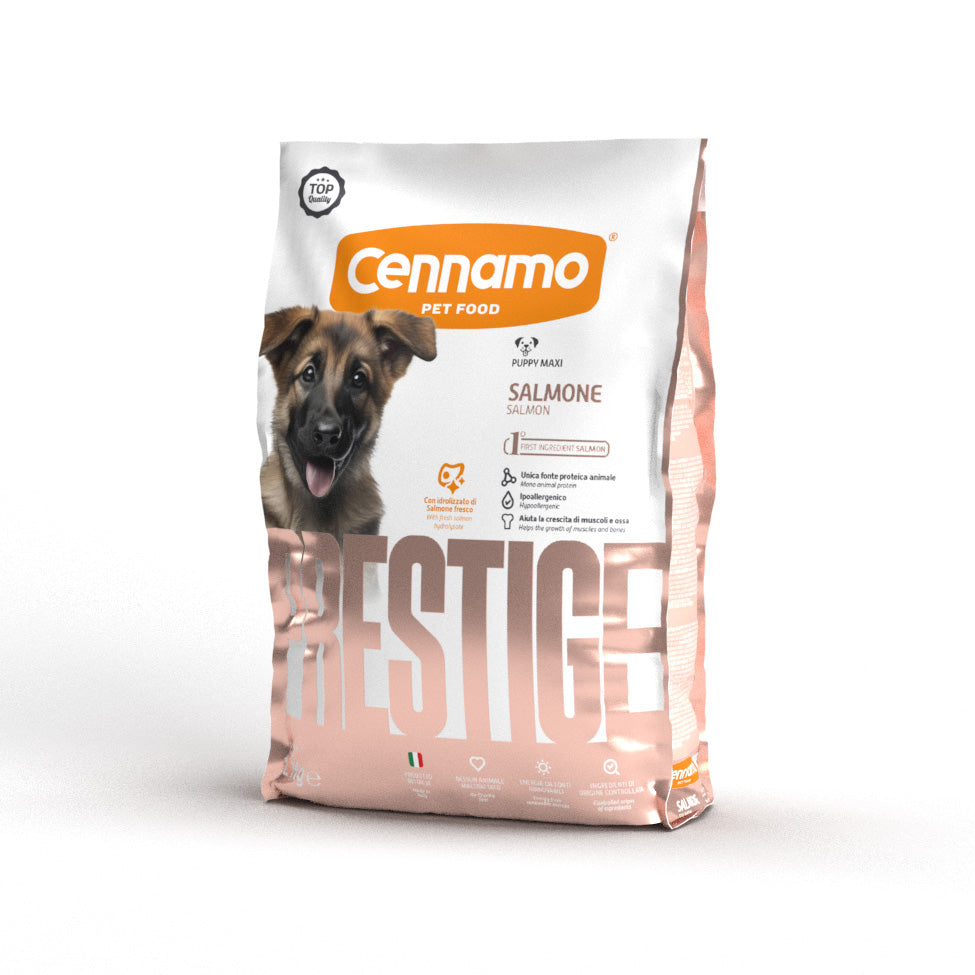 PRESTIGE PUPPY MAXI gusto SALMONE - Kg 2 e Kg 12