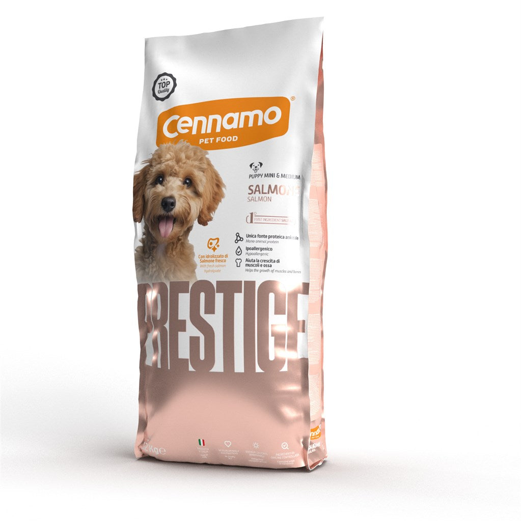 PRESTIGE PUPPY MINI MEDIUM gusto SALMONE - Kg 2 e Kg 12