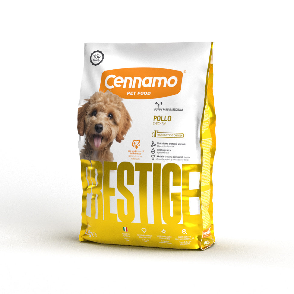 PRESTIGE PUPPY MINI MEDIUM gusto POLLO - Kg 2 e Kg 12