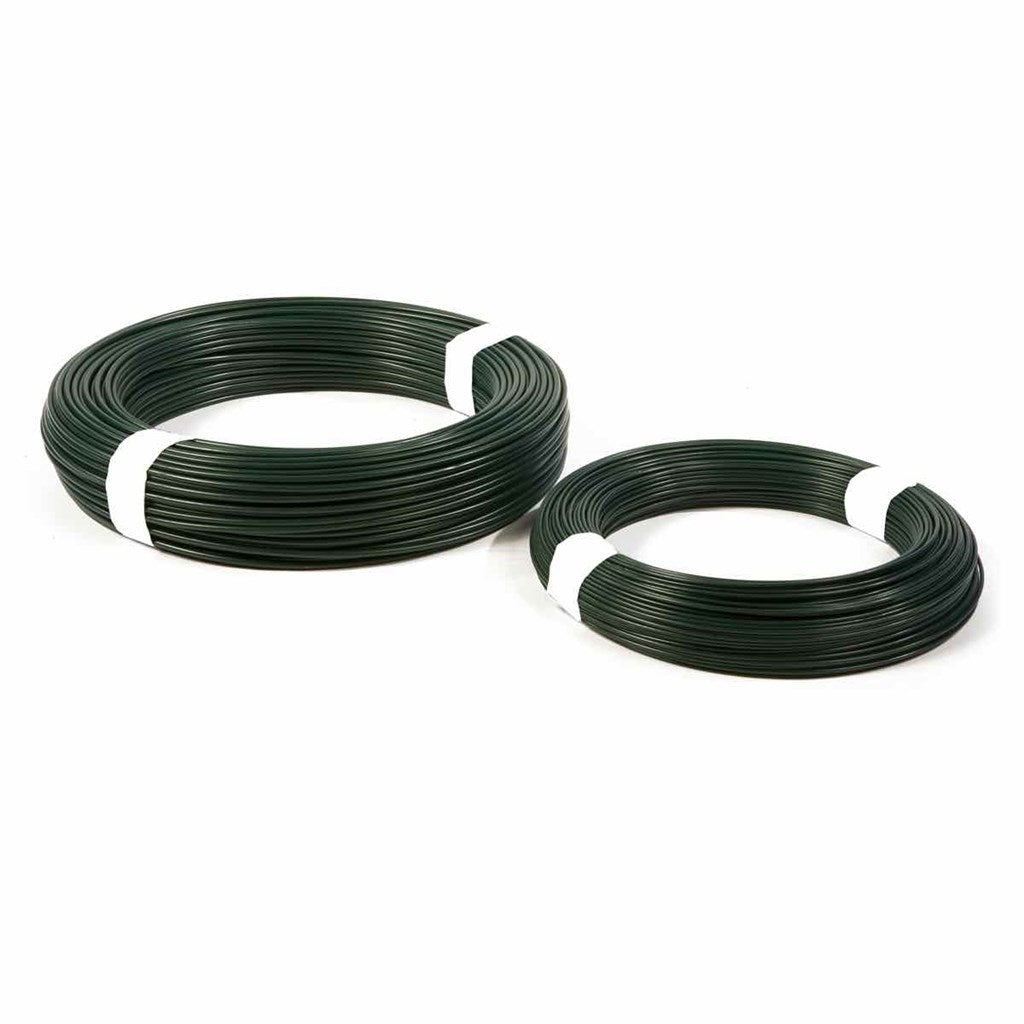 FILO METALLICO PLASTIFICATO in rotolo - colore verde - varie misure