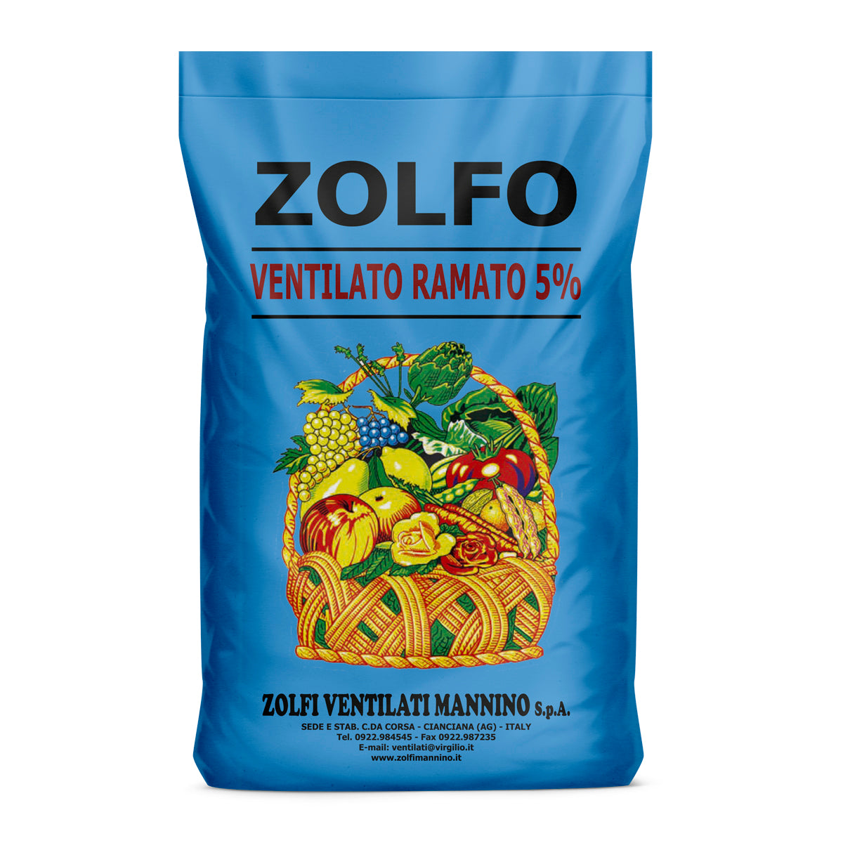 ZOLFO VENTILATO RAMATO 5% MANNINO - Kg 5 e Kg 25 - BIO