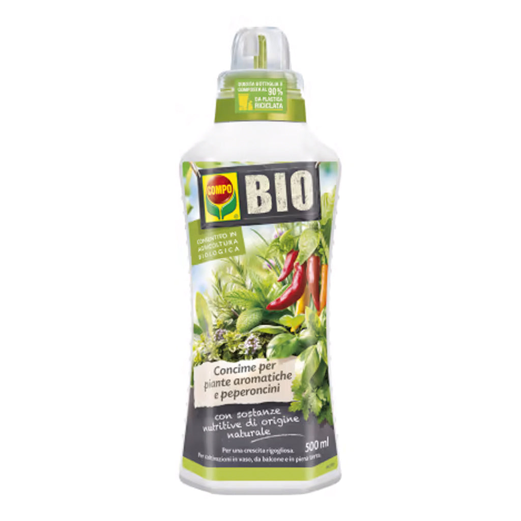CONCIME PIANTE AROMATICHE E PEPERONCINI COMPO - lt 1 - BIO