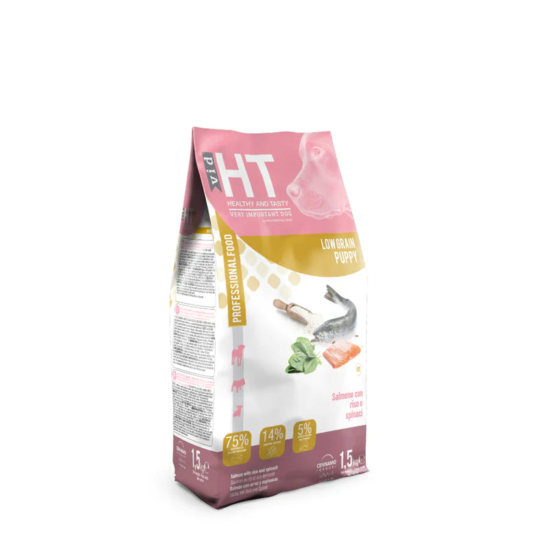 HT LOW GRAIN PUPPY gusto SALMONE RISO - varie confezioni