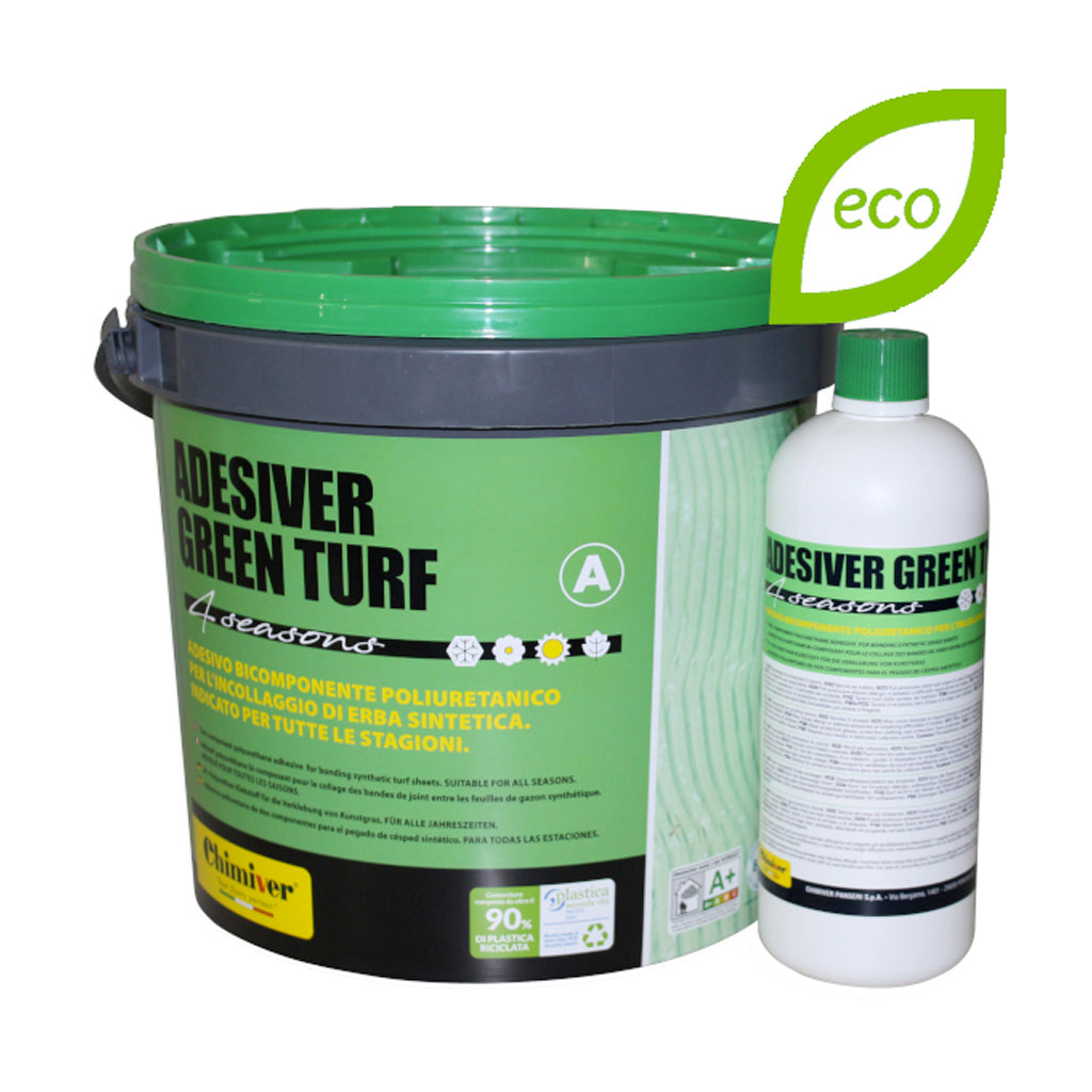 COLLA BICOMPONENTE PER PRATI SINTETICI GREEN TURF - Kg 5,5 e Kg 13