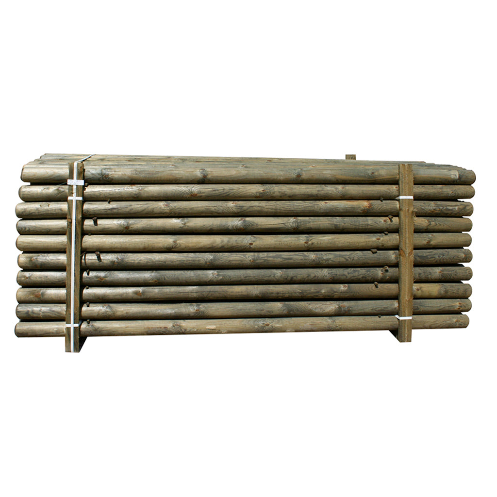 PALO PINO TORNITO Ø cm 10 - SENZA PUNTA - varie altezze