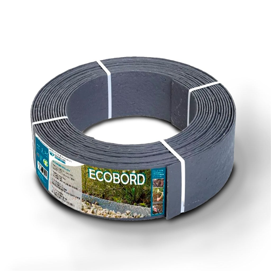 BORDURA ECOBORD - h cm 14 - colore GRIGIO - mt 10 o mt 25
