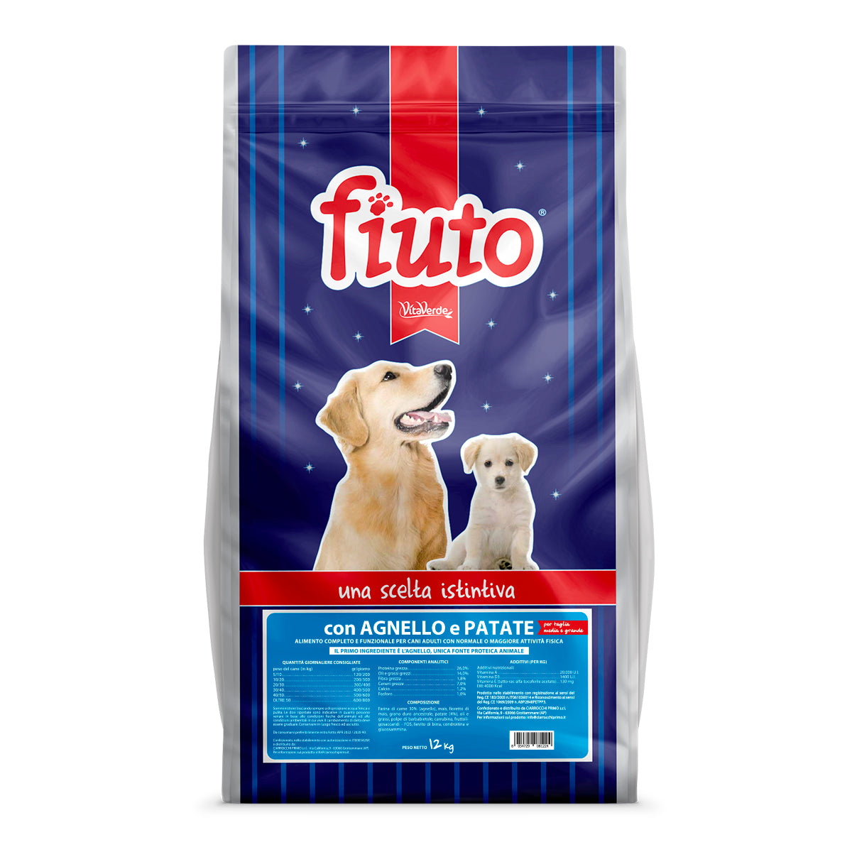 FIUTO gusto AGNELLO E PATATE - Kg 4 e Kg 12