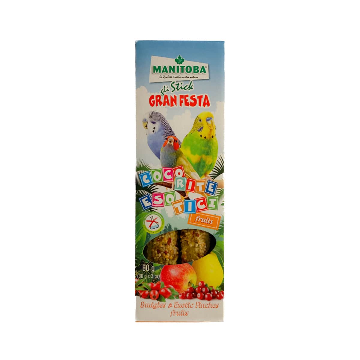 STICKS COCORITE E ESOTICI FRUTTA MANITOBA - gr 60 (gr 30 x pz 2)
