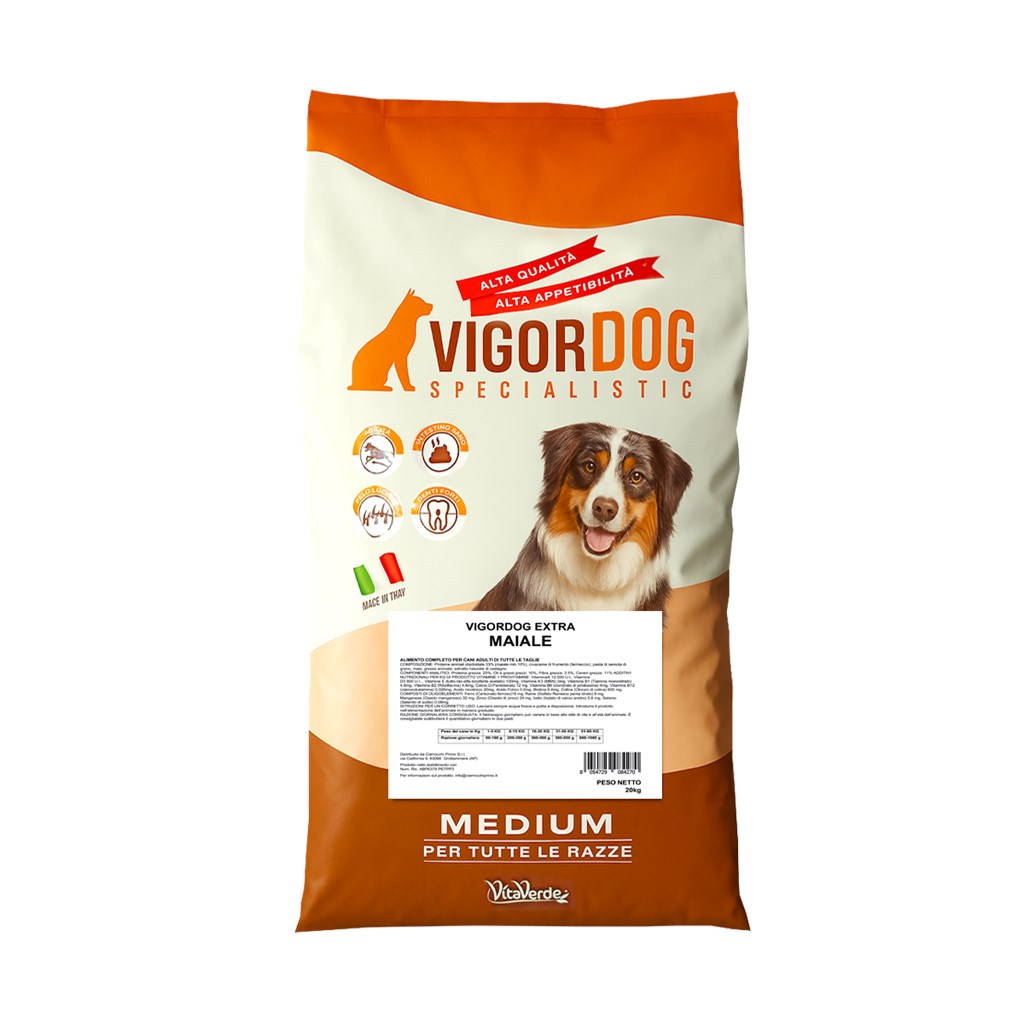 VIGORDOG EXTRA - MAIALE - Kg 20